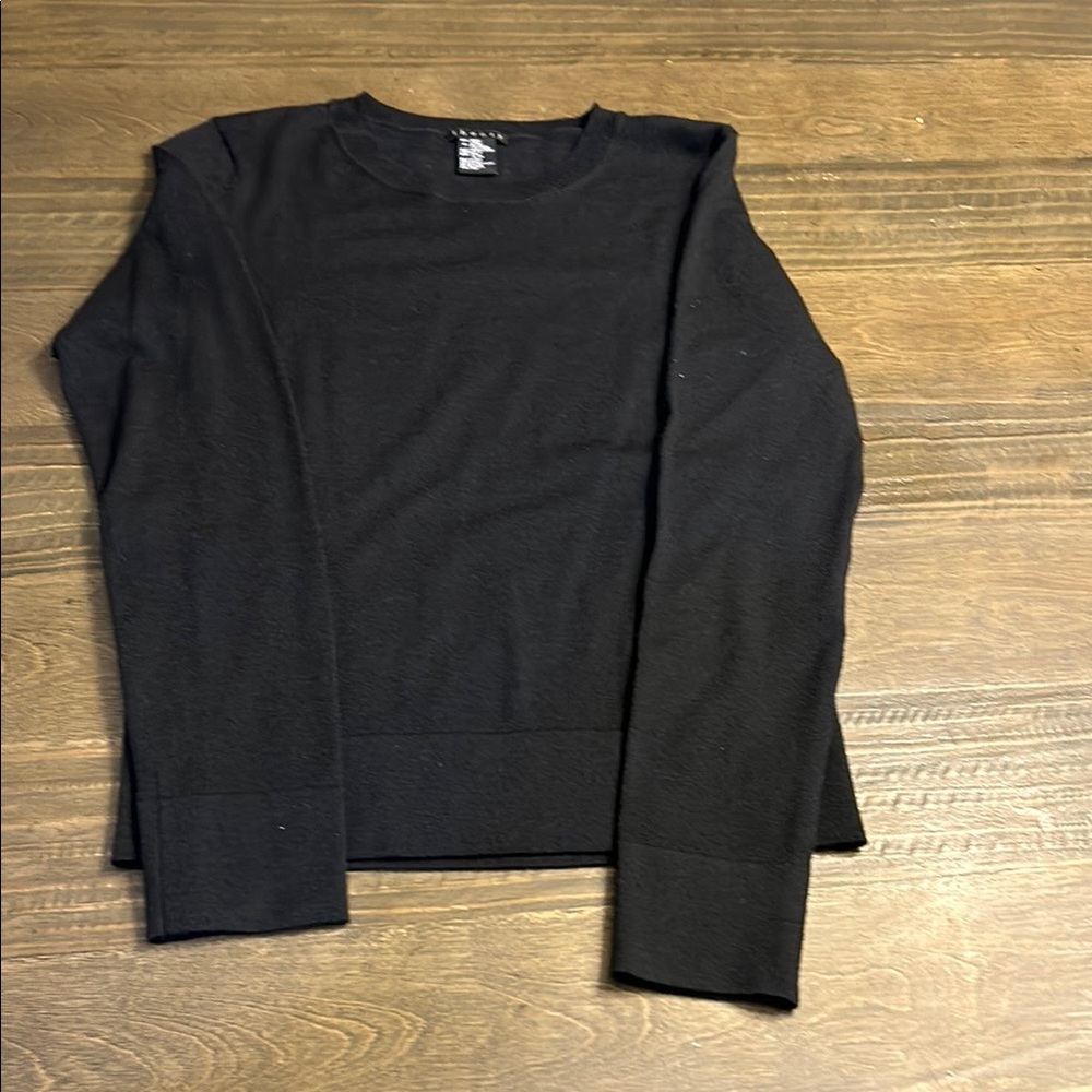 Theory black wool sweater